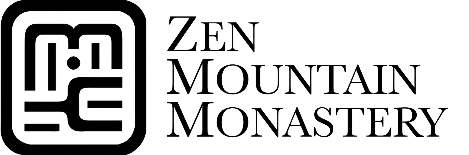 Zen Mountain Monastery Logo b&w